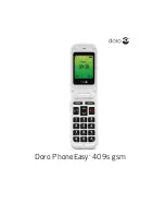 Предварительный просмотр 1 страницы Doro PhoneEasy 409s gsm User Manual