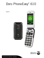 Предварительный просмотр 1 страницы Doro PHONEEASY 610 Manual