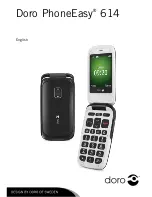 Предварительный просмотр 1 страницы Doro PHONEEASY 614 Manual