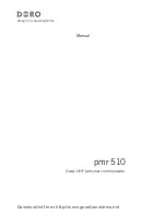 Doro PMR 510 User Manual preview