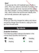 Preview for 13 page of Doro Primo 215 Operating Instructions Manual