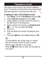 Preview for 25 page of Doro Primo 215 Operating Instructions Manual