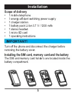 Preview for 9 page of Doro PRIMO 365 Operating Instructions Manual