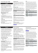 Preview for 1 page of Doro Secure 281 Quick Start Manual