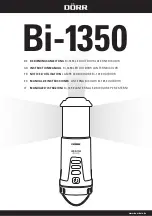 Предварительный просмотр 1 страницы Dorr Bi-1350 Instruction Manual