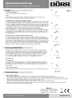 Preview for 3 page of Dorr Danubia RFS-700 Instruction Manual