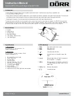 Preview for 4 page of Dorr Danubia RFS-700 Instruction Manual