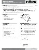 Preview for 6 page of Dorr Danubia RFS-700 Instruction Manual