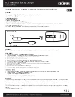 Dorr LCD 1 Instruction Manual предпросмотр