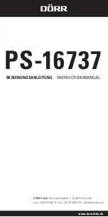 Предварительный просмотр 26 страницы Dorr PS-16737 Instruction Manual