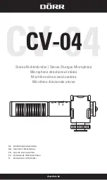 Предварительный просмотр 1 страницы DÖRR CV-04 Instruction Manual