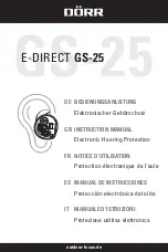 Предварительный просмотр 1 страницы DÖRR E-DIRECT GS-25 Instruction Manual