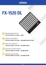 DÖRR FX-1520 DL Instruction Manual предпросмотр