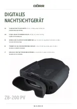 DÖRR ZB-200 PV Instruction Manual предпросмотр