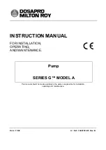 Dosapro Milton Roy G A Series Instruction Manual предпросмотр