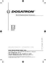 Preview for 48 page of dosatron D 07 RE 125 Owner'S Manual