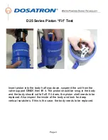 Preview for 3 page of dosatron D25 Series Troubleshooting