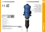 dosatron D25ALN Owner'S Manual preview