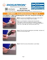 dosatron D25RE09 Troubleshooting Manual preview