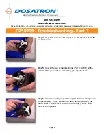 Preview for 9 page of dosatron D25RE09 Troubleshooting Manual