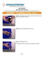 Preview for 14 page of dosatron D25RE09 Troubleshooting Manual