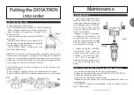 Preview for 22 page of dosatron DI 05 Owner'S Manual