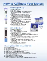 Preview for 1 page of dosatron Dilution Solutions PH-200 Calibration Manual