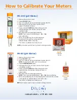 Preview for 2 page of dosatron Dilution Solutions PH-200 Calibration Manual