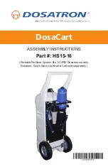 Preview for 1 page of dosatron DosaCart HS15-16 Assembly Instructions