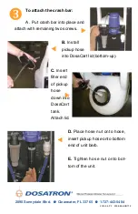 Предварительный просмотр 3 страницы dosatron DosaCart Assembly Instructions