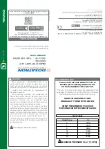 Preview for 1 page of dosatron GREEN LINE D30 GL Quick Start-Up