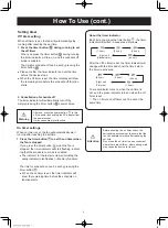 Предварительный просмотр 10 страницы DOSHISHA FLU-253DHK User Manual