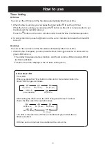 Preview for 9 page of DOSHISHA Kamome FKLT-302DHK User Manual