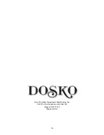 Preview for 36 page of DOSKO 2961040 Owner'S Manual