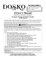 DOSKO M2961090A Owner'S Manual preview