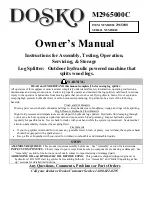 Preview for 1 page of DOSKO M2965000C Owner'S Manual