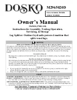 DOSKO M2965020D Owner'S Manual preview