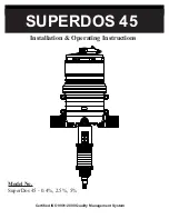 Предварительный просмотр 1 страницы Dosmatic SuperDos 45 Installation & Operating Instructions Manual