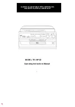 Preview for 1 page of Dosound Electronics TR-19PCD Operating Instructions Manual