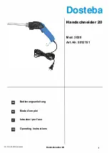 Dosteba 2020 Operating Lnstructions предпросмотр