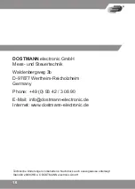 Preview for 9 page of Dostmann Electronic 5020-0885 Instructions For Use Manual