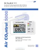 Предварительный просмотр 1 страницы Dostmann Electronic Air Co2ntrol 5000 Operating Instruction