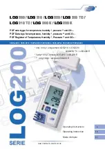 Preview for 1 page of Dostmann Electronic LOG 200 Operating Instructions Manual