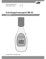 Preview for 1 page of Dostmann Electronic MS 85 Instructions For Use Manual