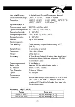 Preview for 27 page of Dostmann Electronic TC 309 Instruction Manual