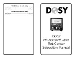 Preview for 2 page of Dosy PM-1000 Instruction Manual