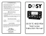 Preview for 2 page of Dosy TC-4002-PSW Instruction Manual