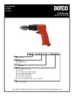 Preview for 1 page of Dotco 21D Series Parts Manual