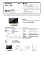 DOTECH DPX300 User Manual preview