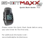 Preview for 1 page of Double-Alpha Academy Shotmaxx 2 Quick Start Manual